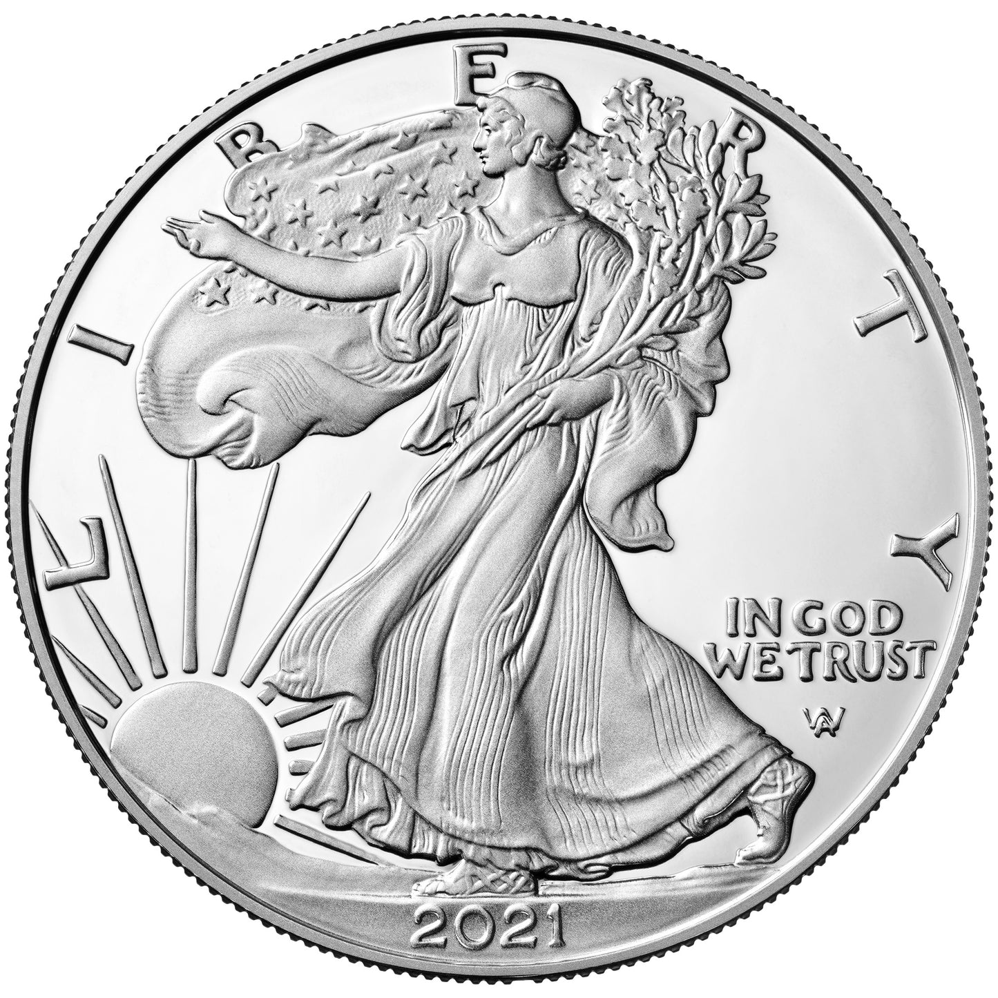 2021 American Eagle - 1 Oz Silver Bullion UNC Coin image 0