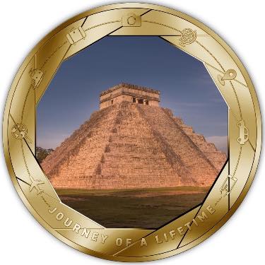 2025 Cameroon - Chichen ITZA Silver Colored Coin in Original Mint Pack image 4