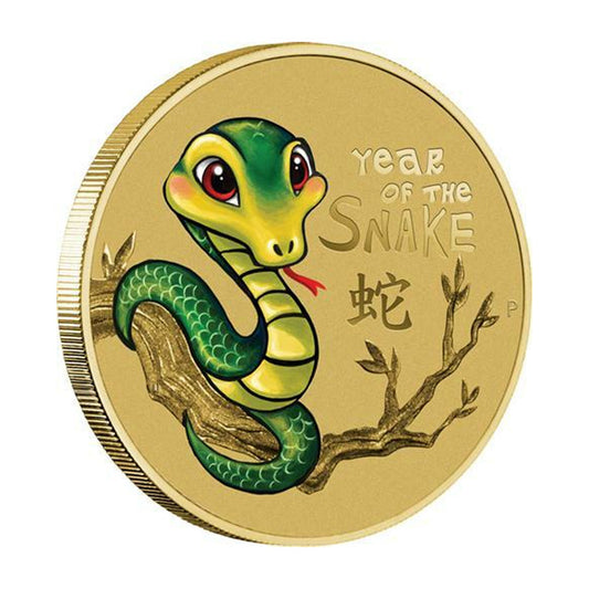 2013 Perth Mint - Baby Snake Colored Coin in Original Mint Presentation Pack image 1