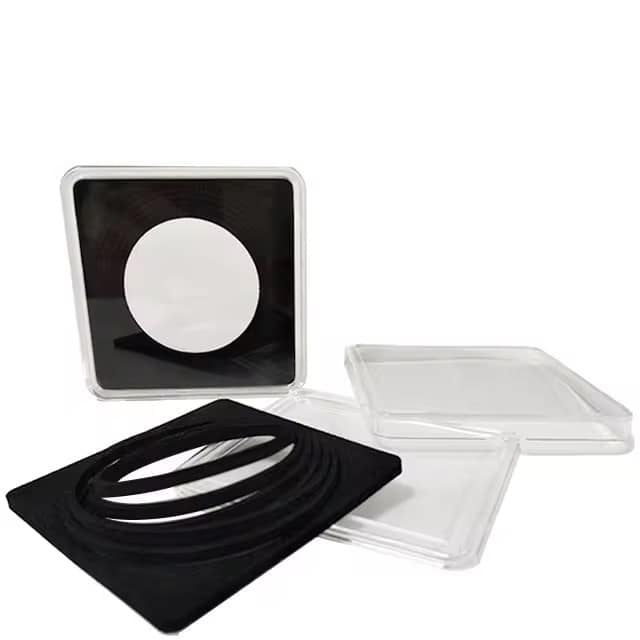NUMISMATE - 10 Pieces 60mm Premium Acrylic Coin Capsules with Black Eva Foam Gasket and 4 Sizes (23/34/44/55 mm) Coins Holder for Collectors image 2