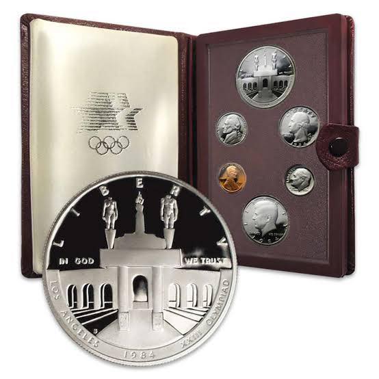 1984 U.S. Prestige Proof Set – Los Angeles Olympic Games Silver