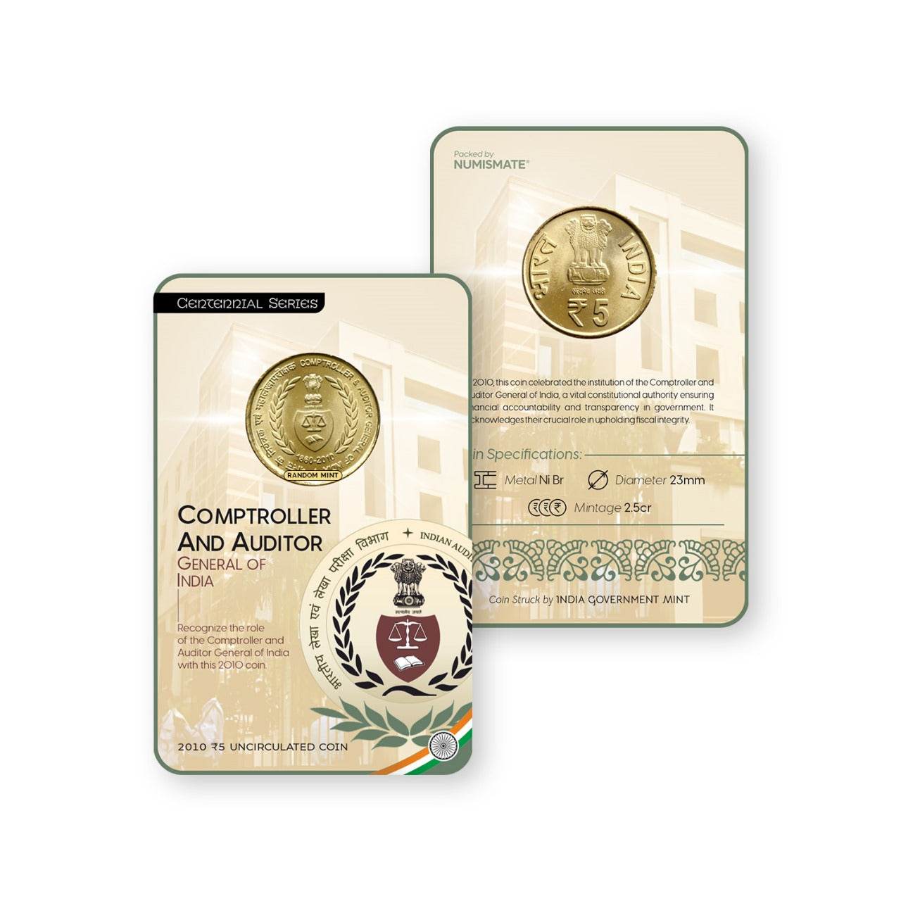 ₹5 Commemorative Coin Cards Set (Batch-2) image 3