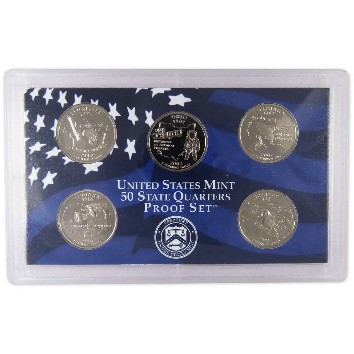 2002 USA - 10 Coins Mint Proof Set with COA