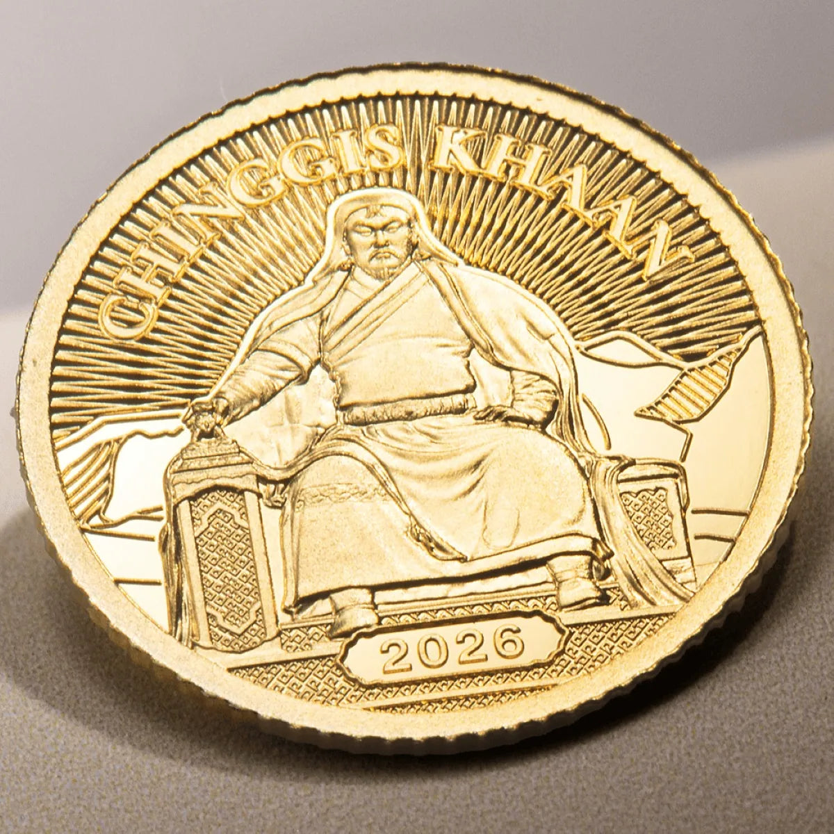 2026 Mongolia - 1000 Togrog - Chinggis Khaan – 0.5 g Gold Coin