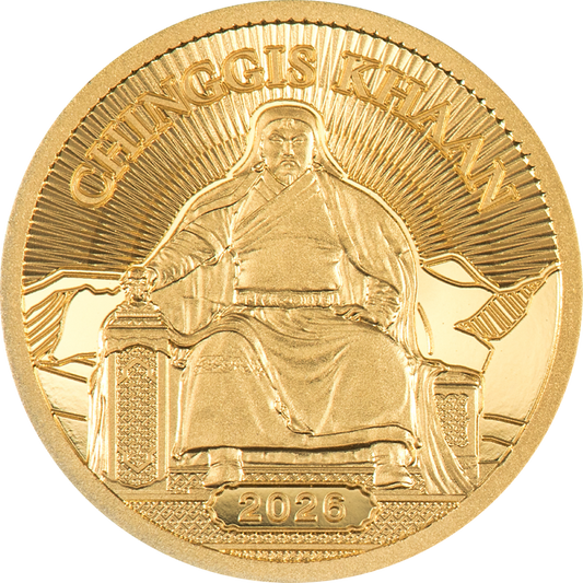 2026 Mongolia - 1000 Togrog - Chinggis Khaan – 0.5 g Gold Coin