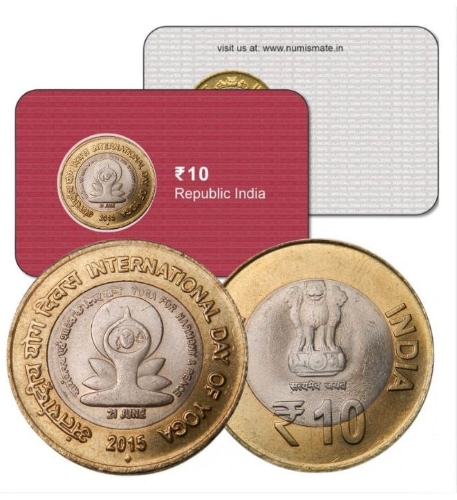 Rs.10 International Day of Yoga Commemorative Coin