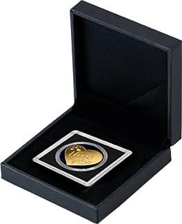 Chad - I Love You Heart Shaped Gold Commemorative Coin in Original Mint Pack image 2