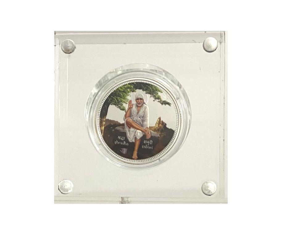 2015 Niue - Shirdi Sai Baba 1 Oz Silver Coin in Original Mint Pack image 3
