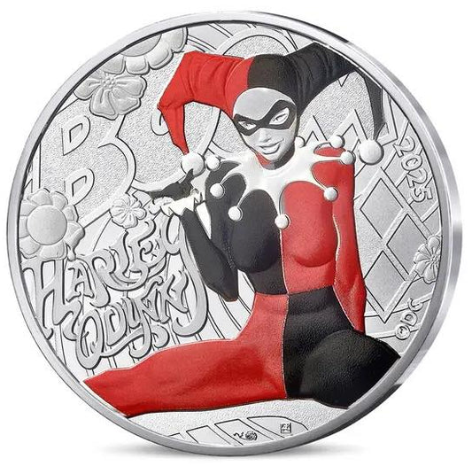 2025 France - DC Comics Series - Harley Quinn 90 Years Color Coin in Original Paris Mint Pack image 0