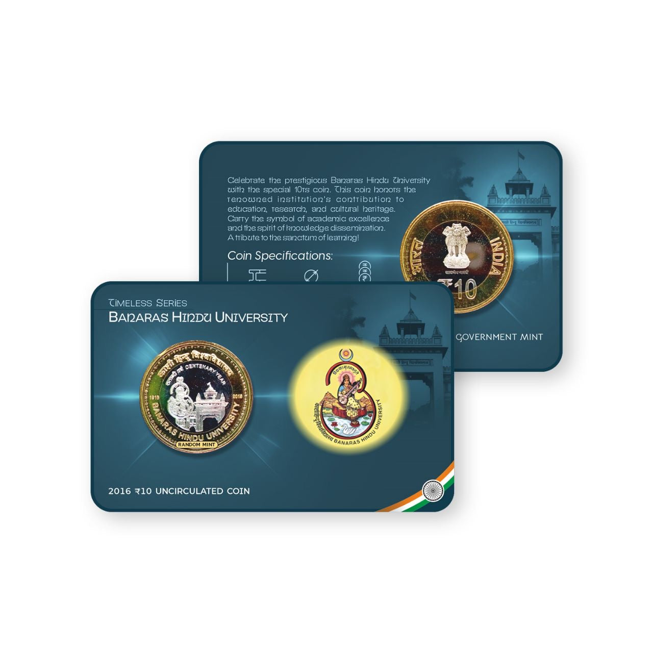 Rs.10 Special Edition Commemorative Coin Cards - Full Set of 15 Cards image 8