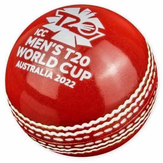 2022 Barbados - 5 Dollars - T20 Cricket World Cup 1oz Ball - Shaped 3D Coloured Silver Coin