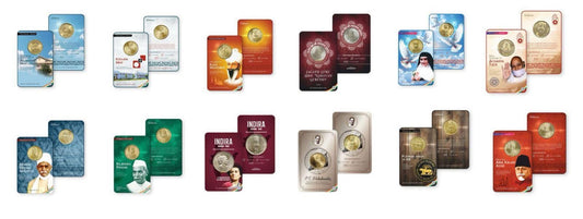 ₹5 Commemorative Coins Set of 24 Coincards