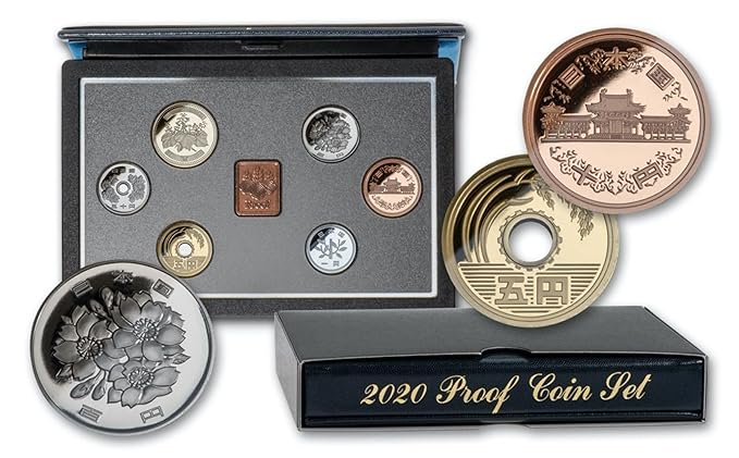 Japan Mint Standard 6 Coin Proof Set with Medal and COA - (Random Year) image 0