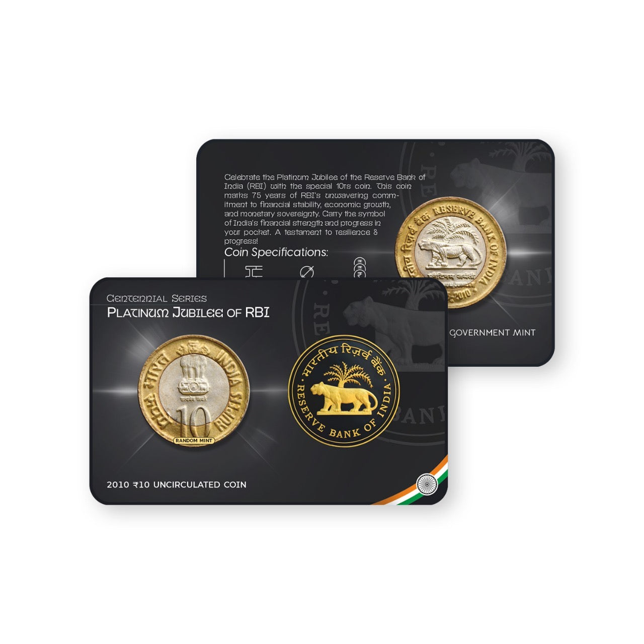 Rs.10 Special Edition Commemorative Coin Cards - Full Set of 15 Cards image 14