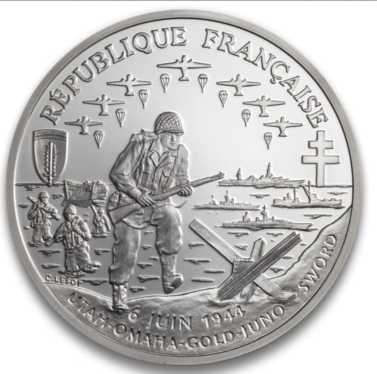 1994 United States - 1 Franc, $1 and 50p - “50th Anniversary of the Allied Invasion of Europe”