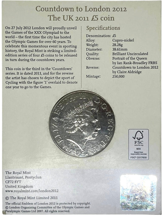 2012 United Kingdom - £5 - Countdown to London Olympic Games