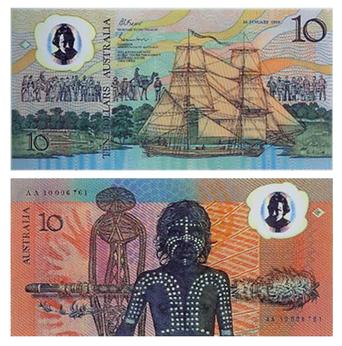 1988 Australia – 10 Dollars - World’s First Polymer Banknote – Random Prefix