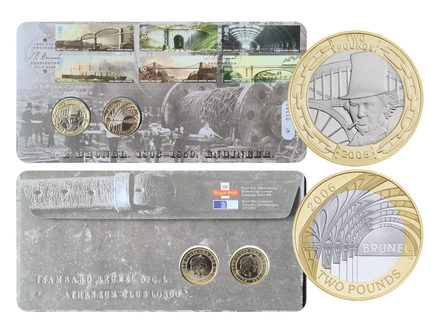 2006 United Kingdom - £2 - Brunel PNC Set