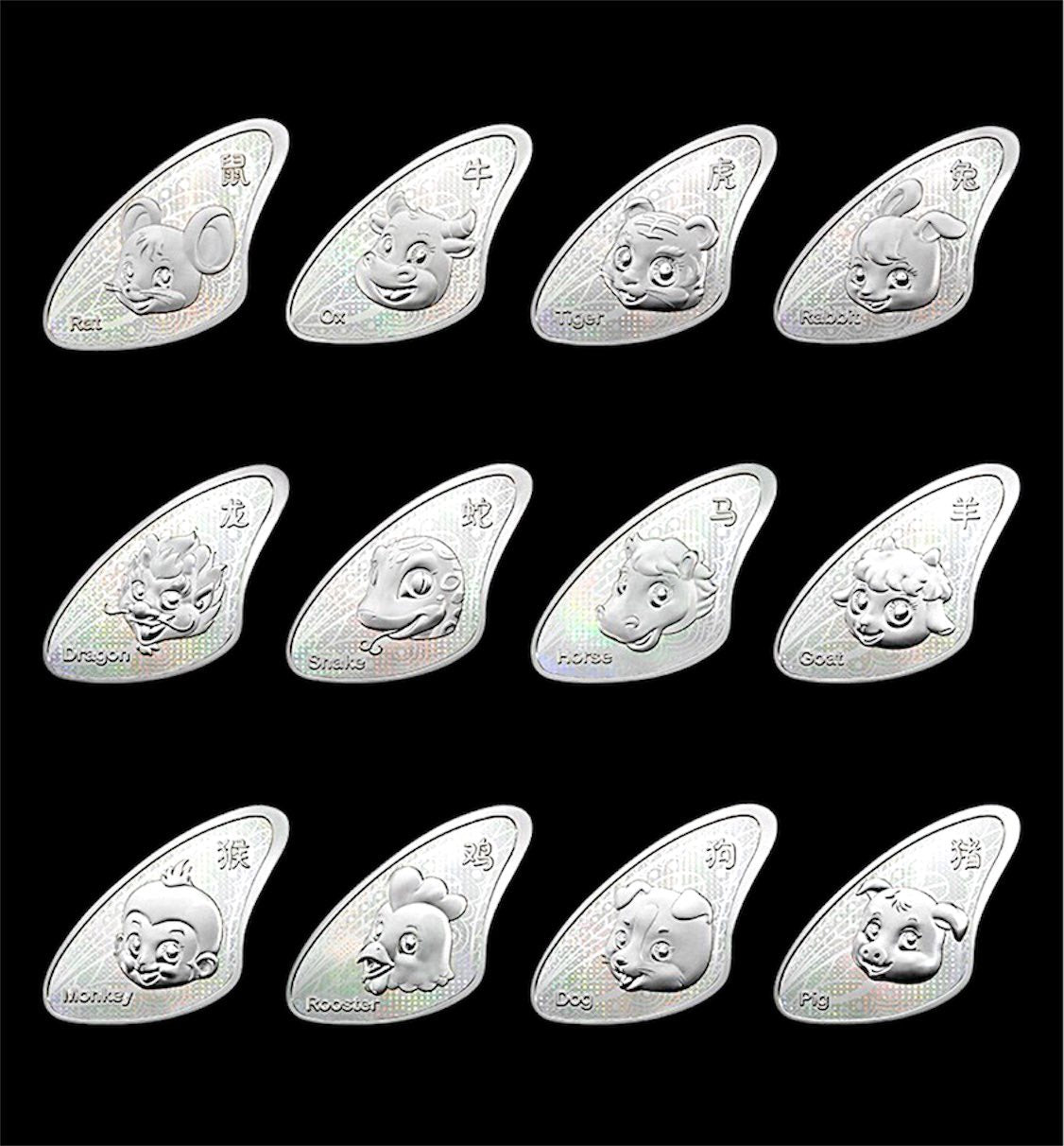 2023 Samoa - 20 Cents - Flying Wing to Wing Zodiac Coin Set (12 Coins)