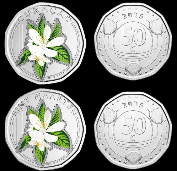 2025 Curaçao & Sint Maarten – 50 Cent - Adoption of Caribbean Guilder Commemorative Set (2 Coins)