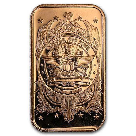 United States – 1 AVDP oz - Indian Head Copper Bar