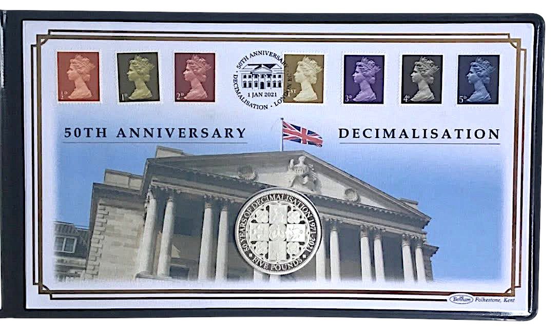 2021 United Kingdom – £5 - 50 Years of Decimalisation Coin Cover