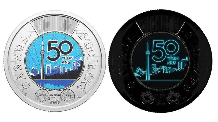 2026 Canada – $2 - CN Tower 50 Years – Glow-in-the-Dark