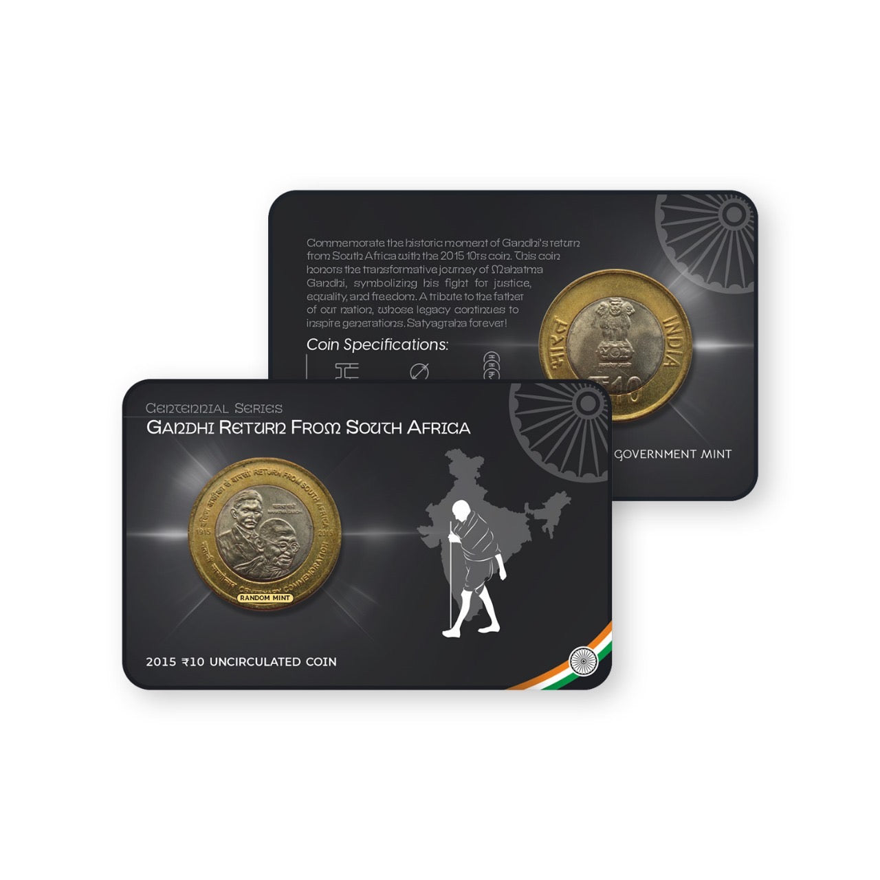 Rs.10 Special Edition Commemorative Coin Cards - Full Set of 15 Cards image 5