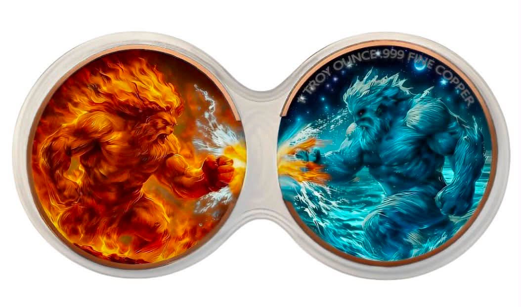 Fire & Ice Titans Set in Infinity Capsule