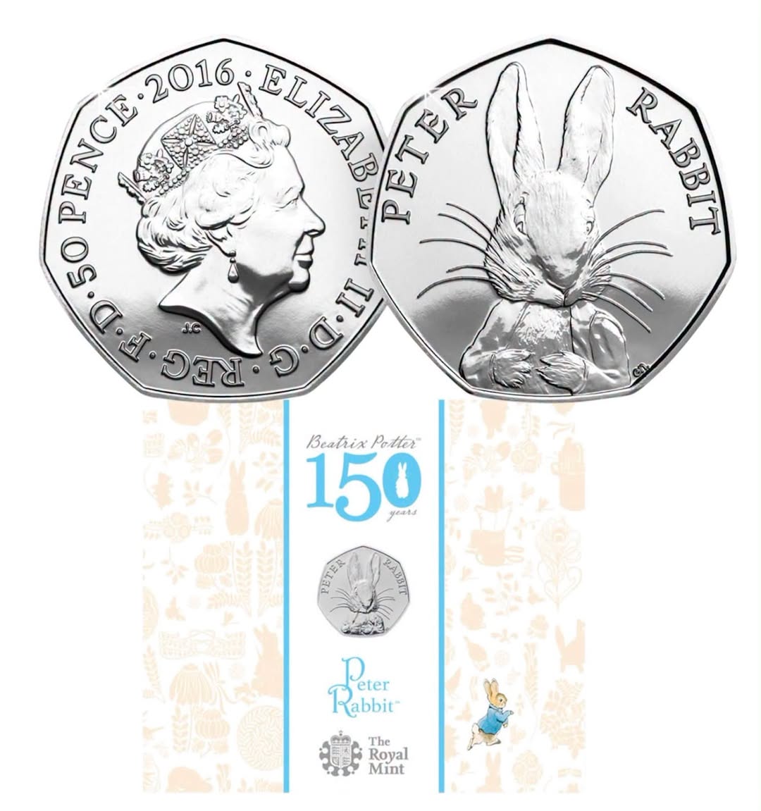 2016 UK - 50 Pence - Beatrix Potter 150 Years – Peter Rabbit