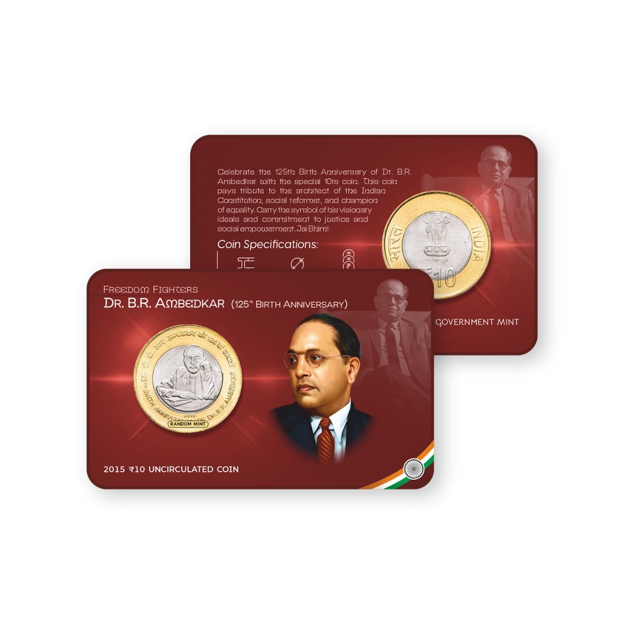 Rs.10 Special Edition Commemorative Coin Cards - Full Set of 15 Cards image 7