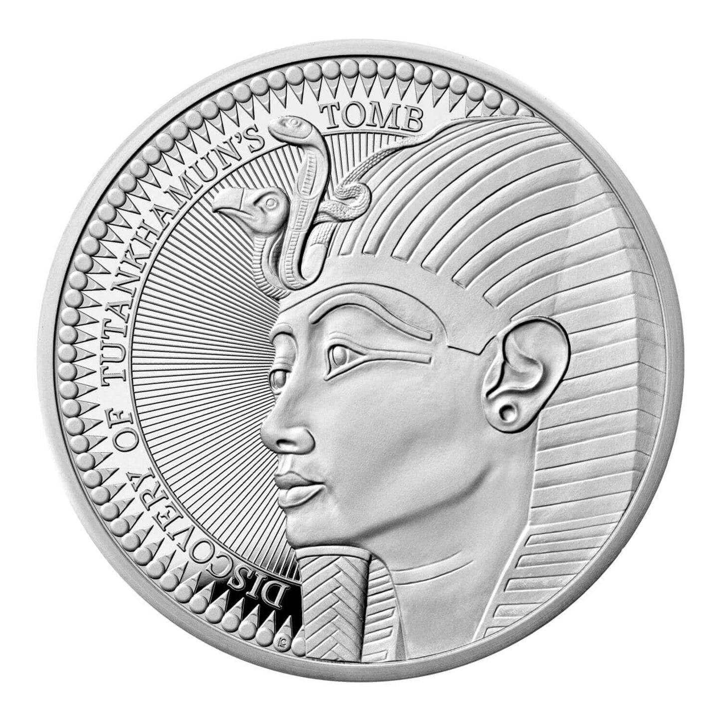 2022 The 100th Anniversary of The Discovery of Tutankhamun Tomb Silver Proof Piedfort Coin in Royal Mint Original Pack image 2