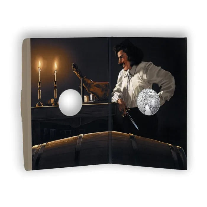 PORTHOS - The Three Musketeers - Silver Commemorative Coin in Original Mint Pack image 3