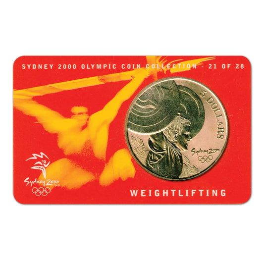 2000 Australia - 5 Dollars - Sydney 2000 Olympics – Weightlifting