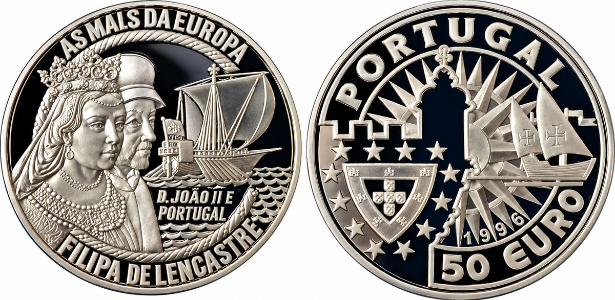 1996 Portugal - 50 Euro - Mothers of Europe – Filipa de Lencastre