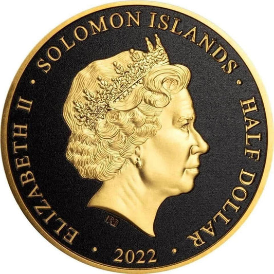 2022 Solomon Islands - PAPYRUS SCROLLS - ANCIENT EGYPT COLLECTION Prooflike Coin