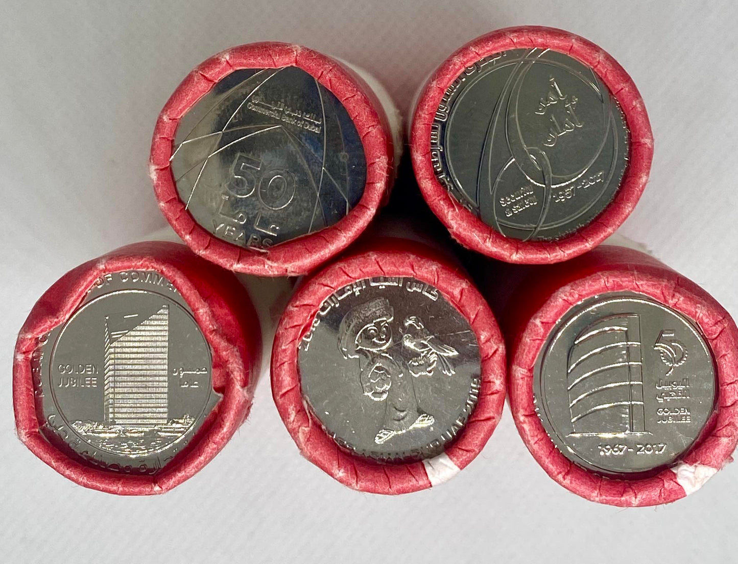 UAE - 1 Dirham Coin Rolls – Commemorative Set