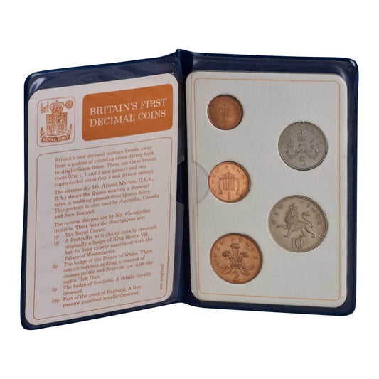 1971 United Kingdom – 5-Coin Set