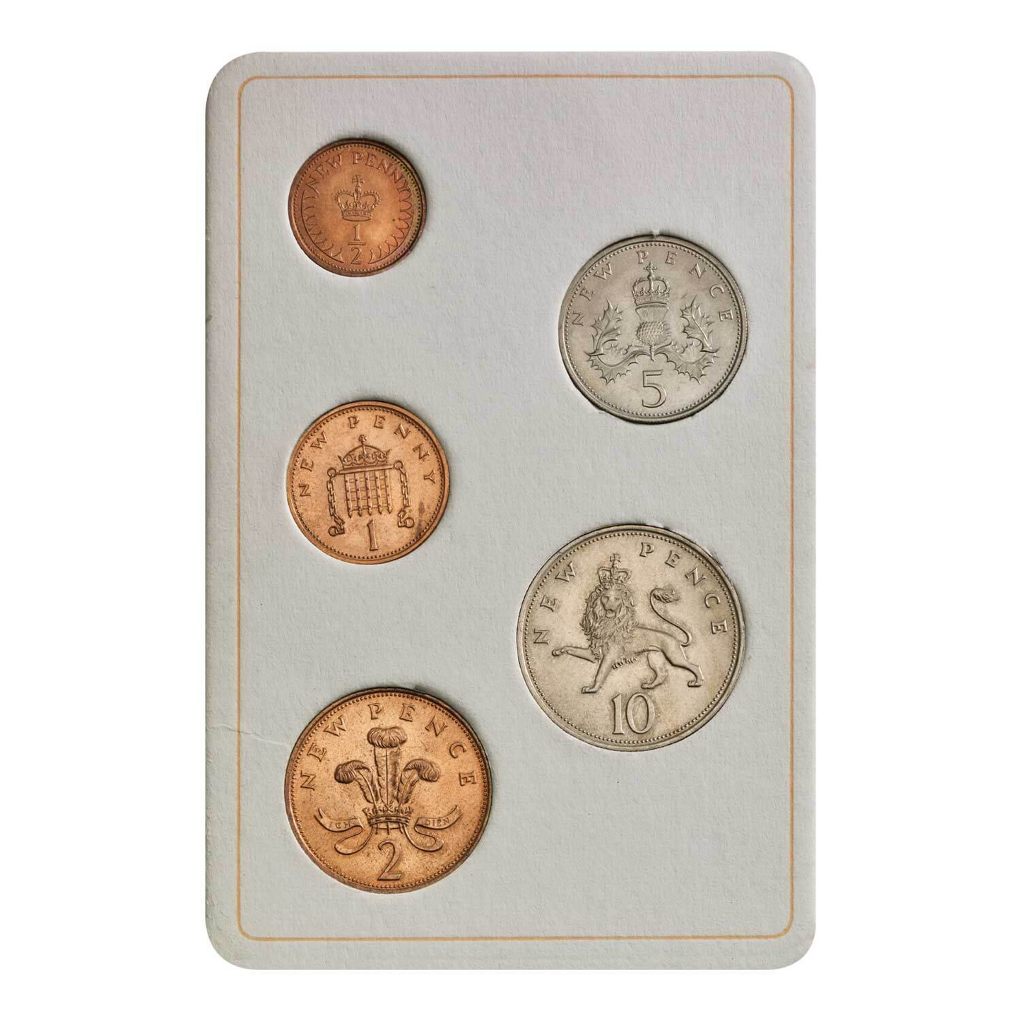1971 United Kingdom – 5-Coin Set