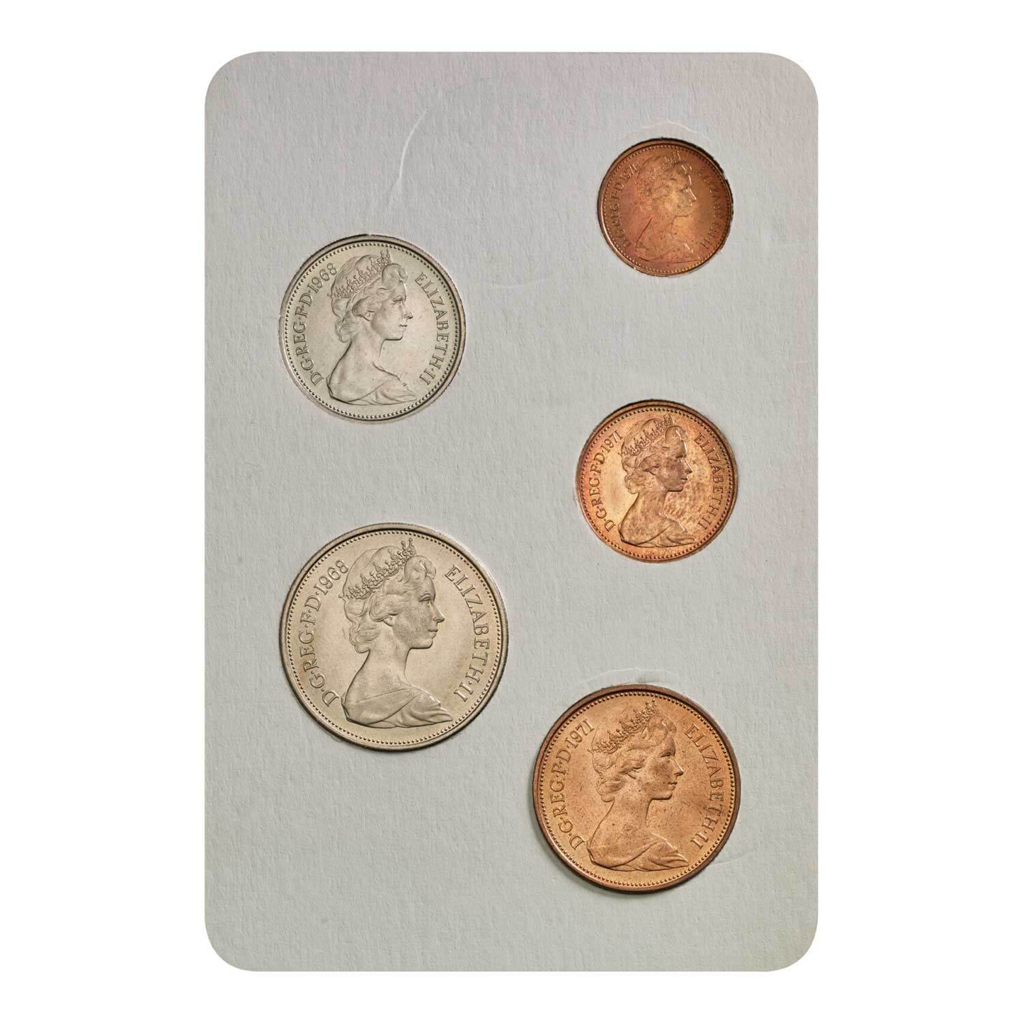 1971 United Kingdom – 5-Coin Set