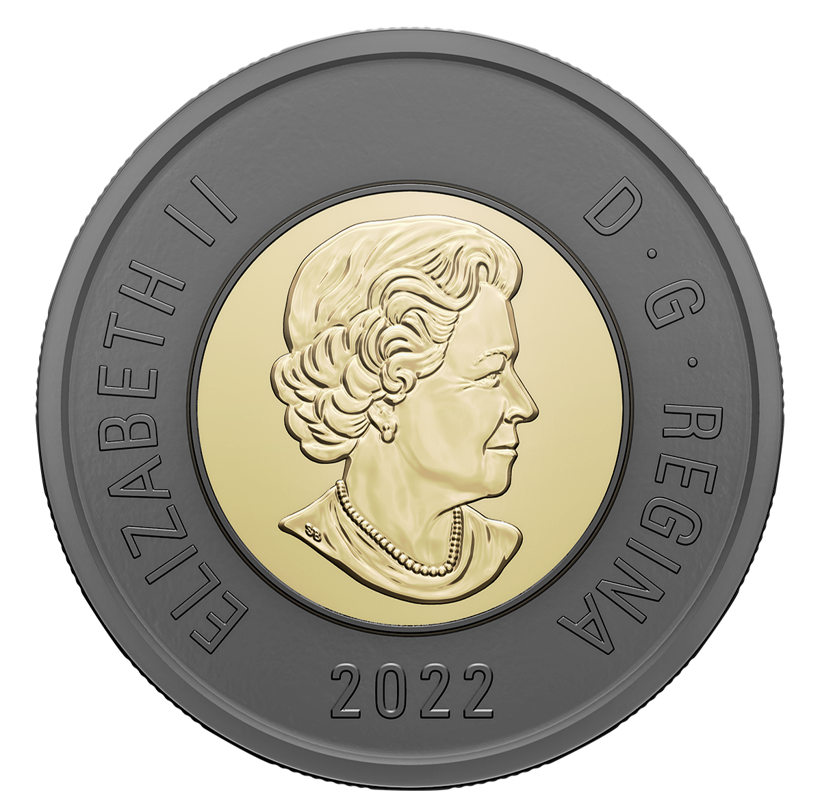 2022 Canada – $2 Black Toonie – Honouring Queen Elizabeth
