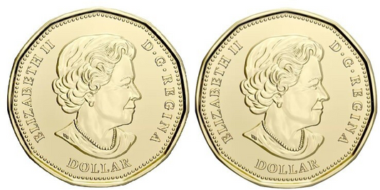 2020 Canada – $1 Loonie – United Nations Two coins set