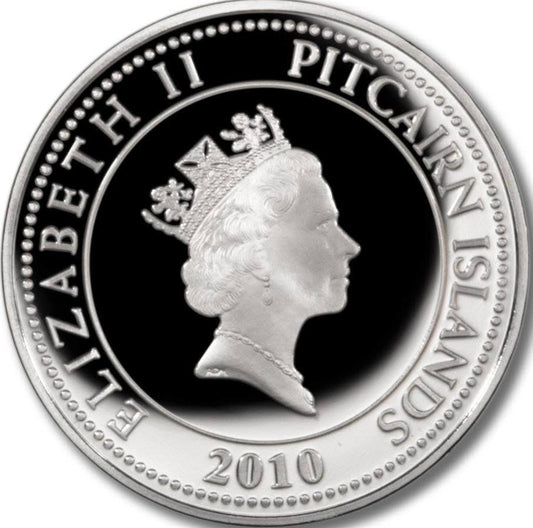 2010 Pitcairn Islands – 2 Dollars – Bounty Ship Crown