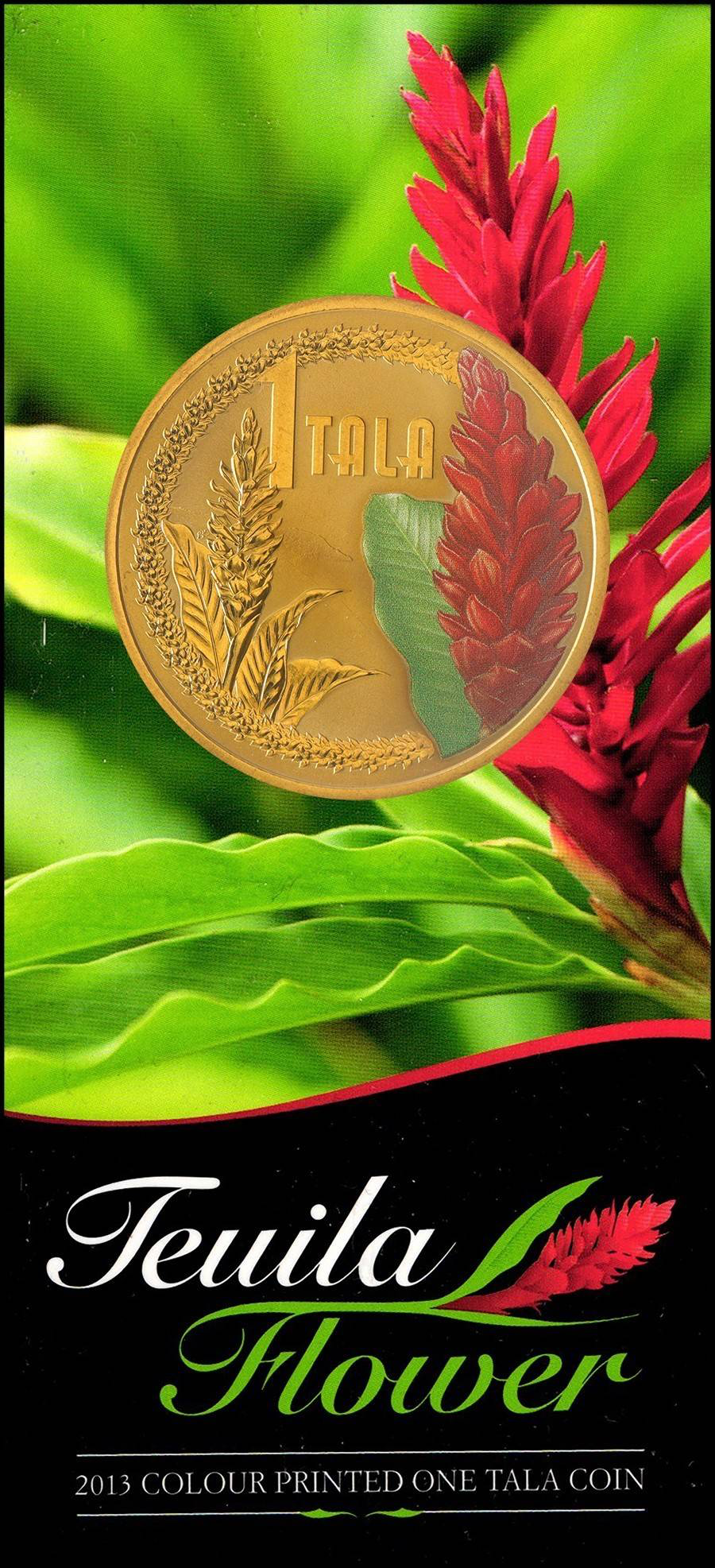 2013 Samoa – 1 Tala – Teuila Flower (Red Ginger)