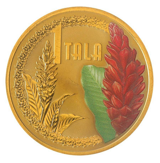 2013 Samoa – 1 Tala – Teuila Flower (Red Ginger)
