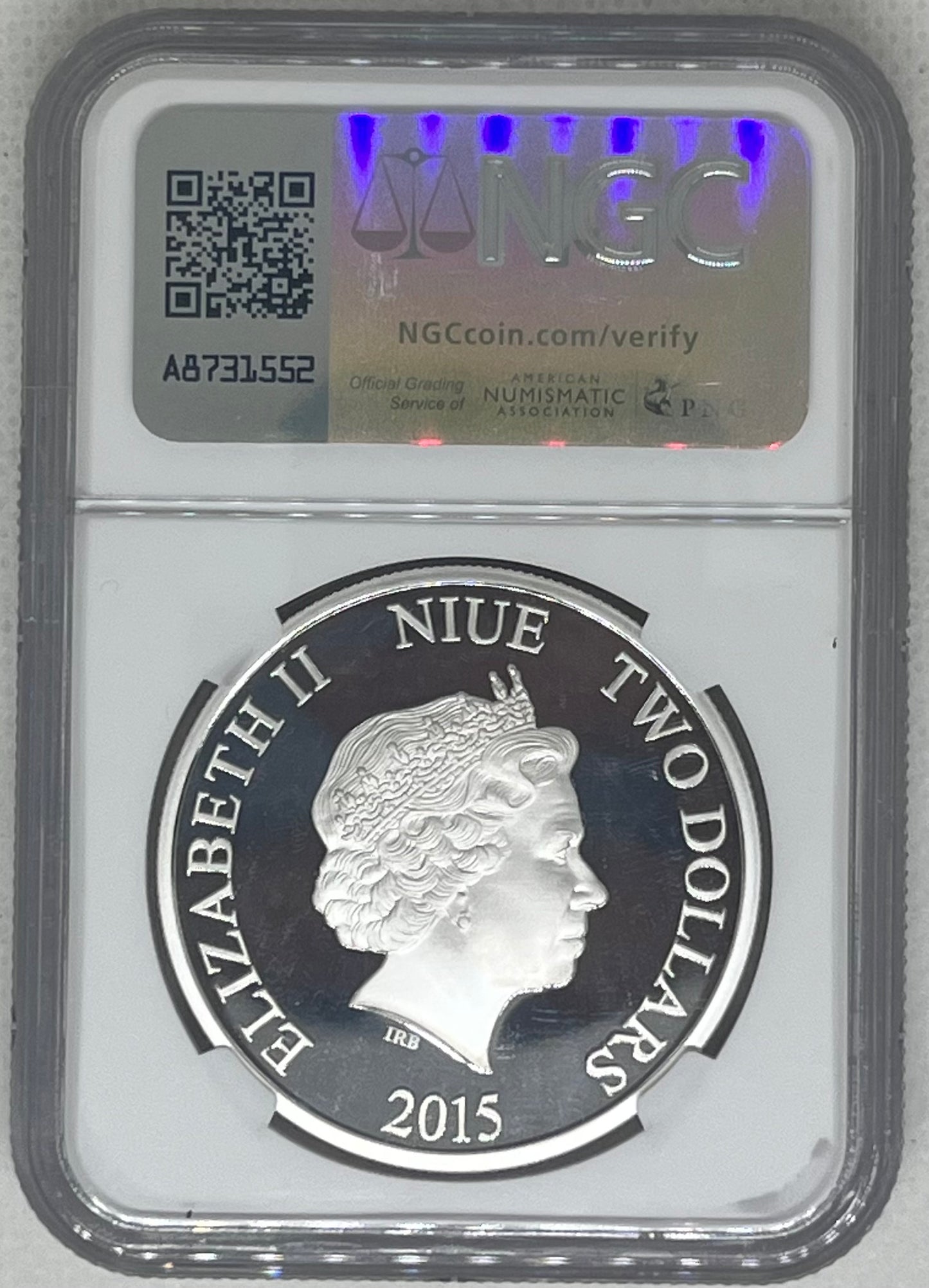 2015 Niue - 2 Dollars - 1 Oz - Thor (Avengers: Age of Ultron) Colorized Silver Coin – NGC PF69 UC