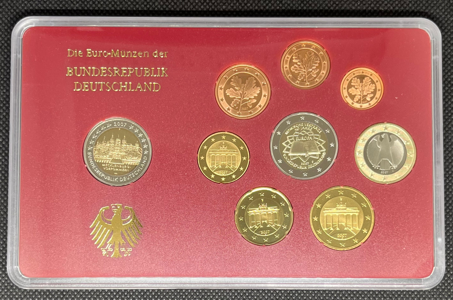 2007 Germany - 1c, 2c, 5c, 10c, 20c, 50c, €1, €2 - Euro Coin Set - Random Mint