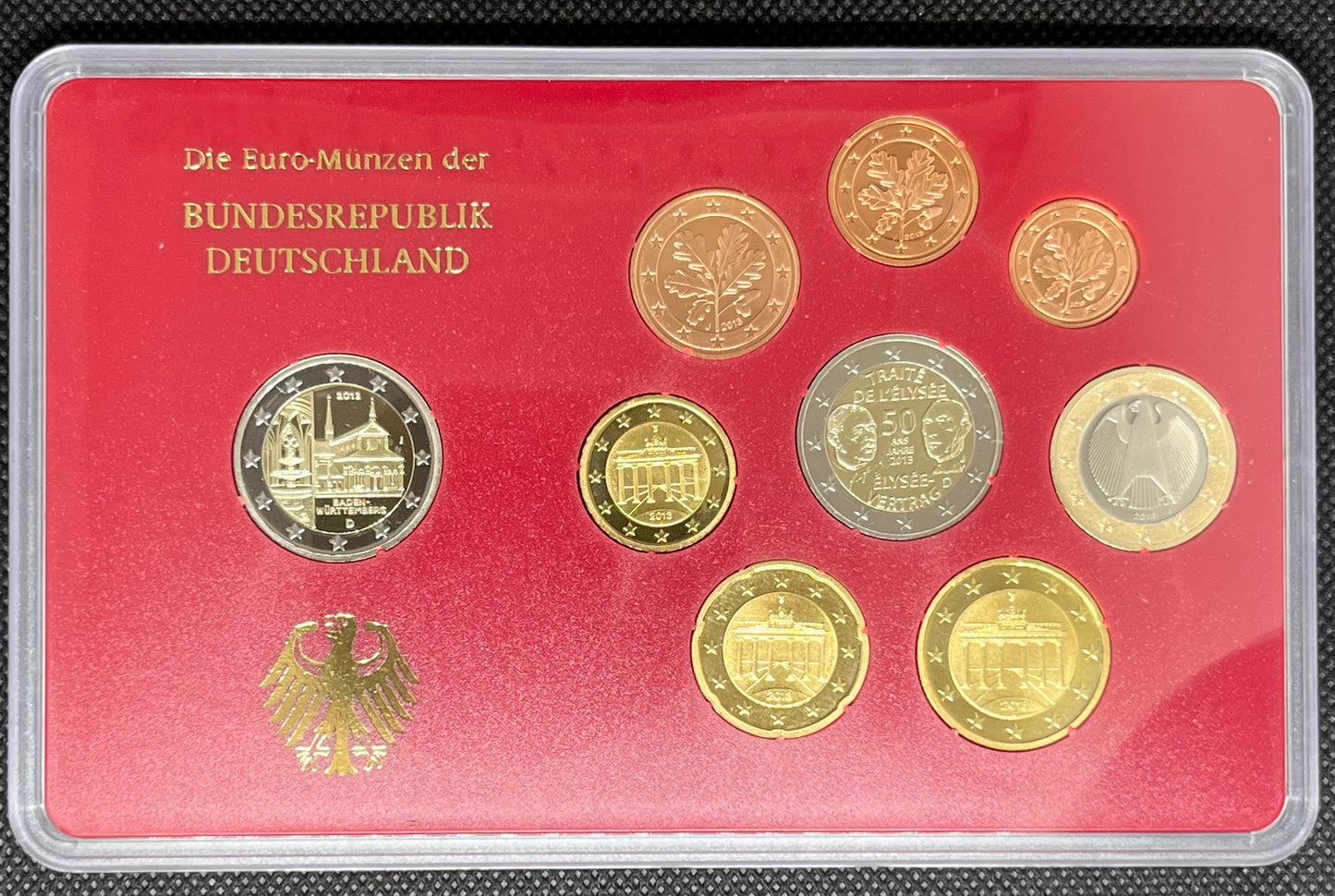 2013 Germany - 1c, 2c, 5c, 10c, 20c, 50c, €1, €2 - Euro Coin Set - Random Mint