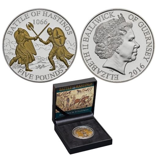 2016 Guernsey – £5 - Battle of Hastings 1066
