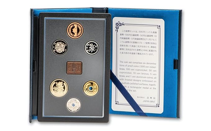 Japan Mint Standard 6 Coin Proof Set with Medal and COA - (Random Year) image 6